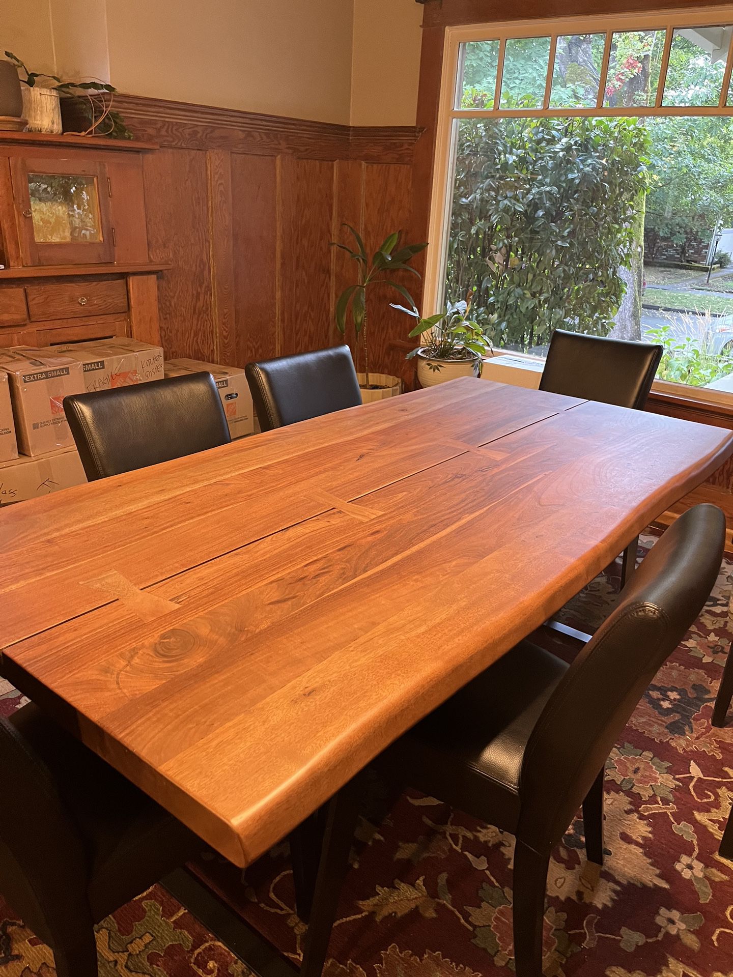 Live Edge 80” Like New Dining Table - Crate And Barrel