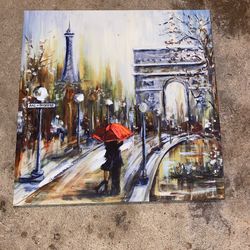 Paris Lovers II" by artist Marilyn Dunlap.