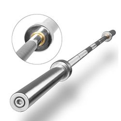 New Olympic 7ft 45 Pound Barbell. Includes Clips