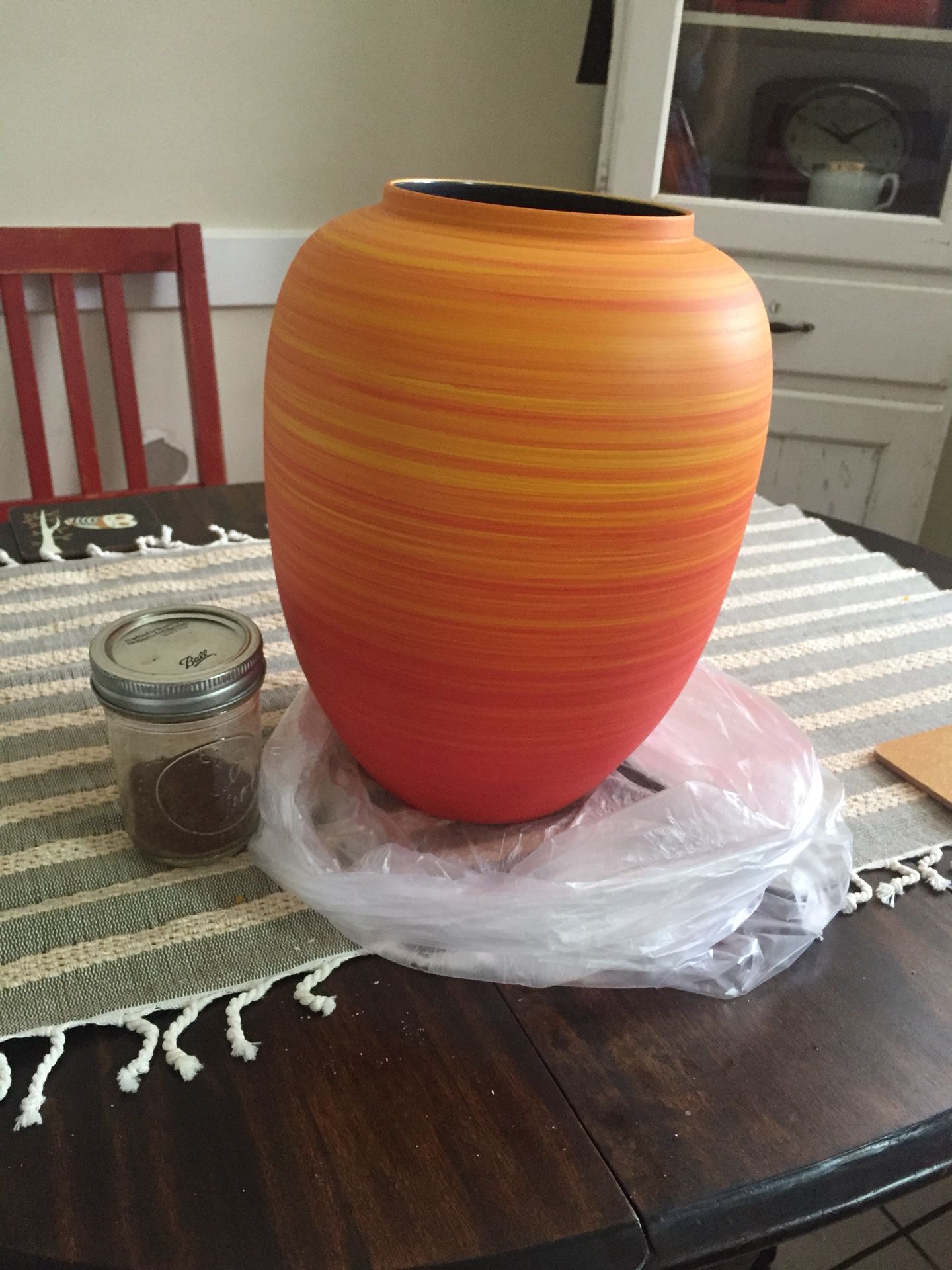 Tanger Orange Vase