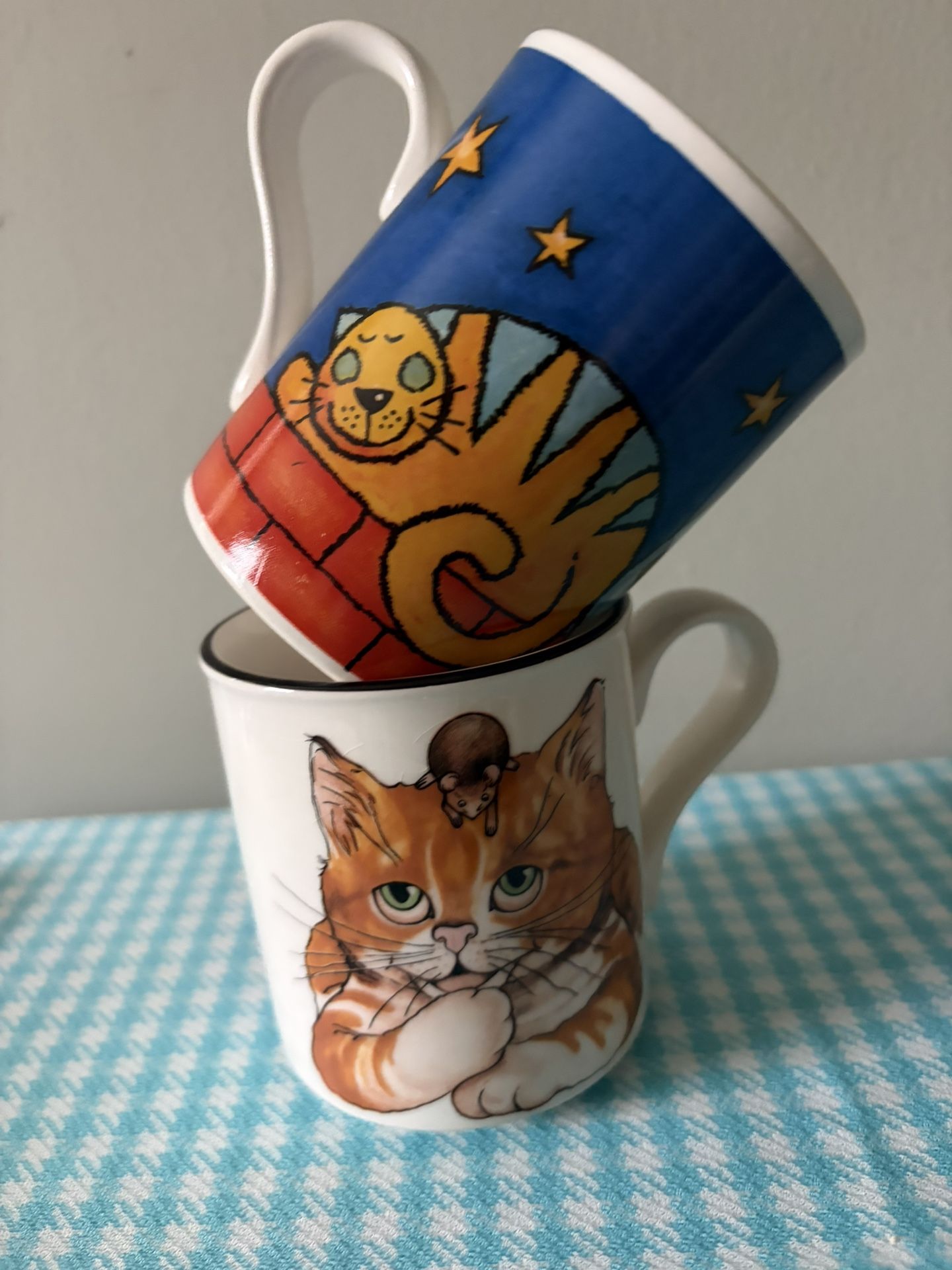 Arthur Wood Cat Mug Set Of 2
