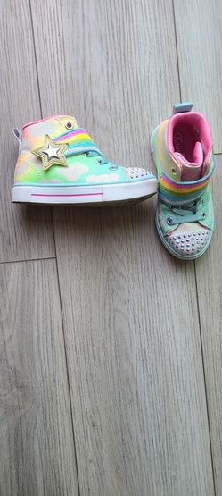 Skechers Twinkle Sparks - Shooting Star Brights light-up sneakers SIZE 8 Toddler