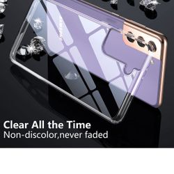 New Samsung S21 Slim Crystal Clear Phone Case Non-Yellowing