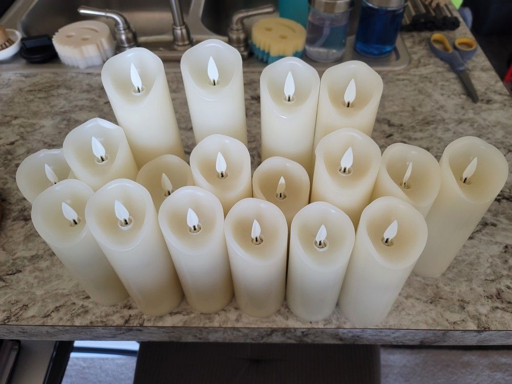 Flameless Real Wax Battery Operated Candles