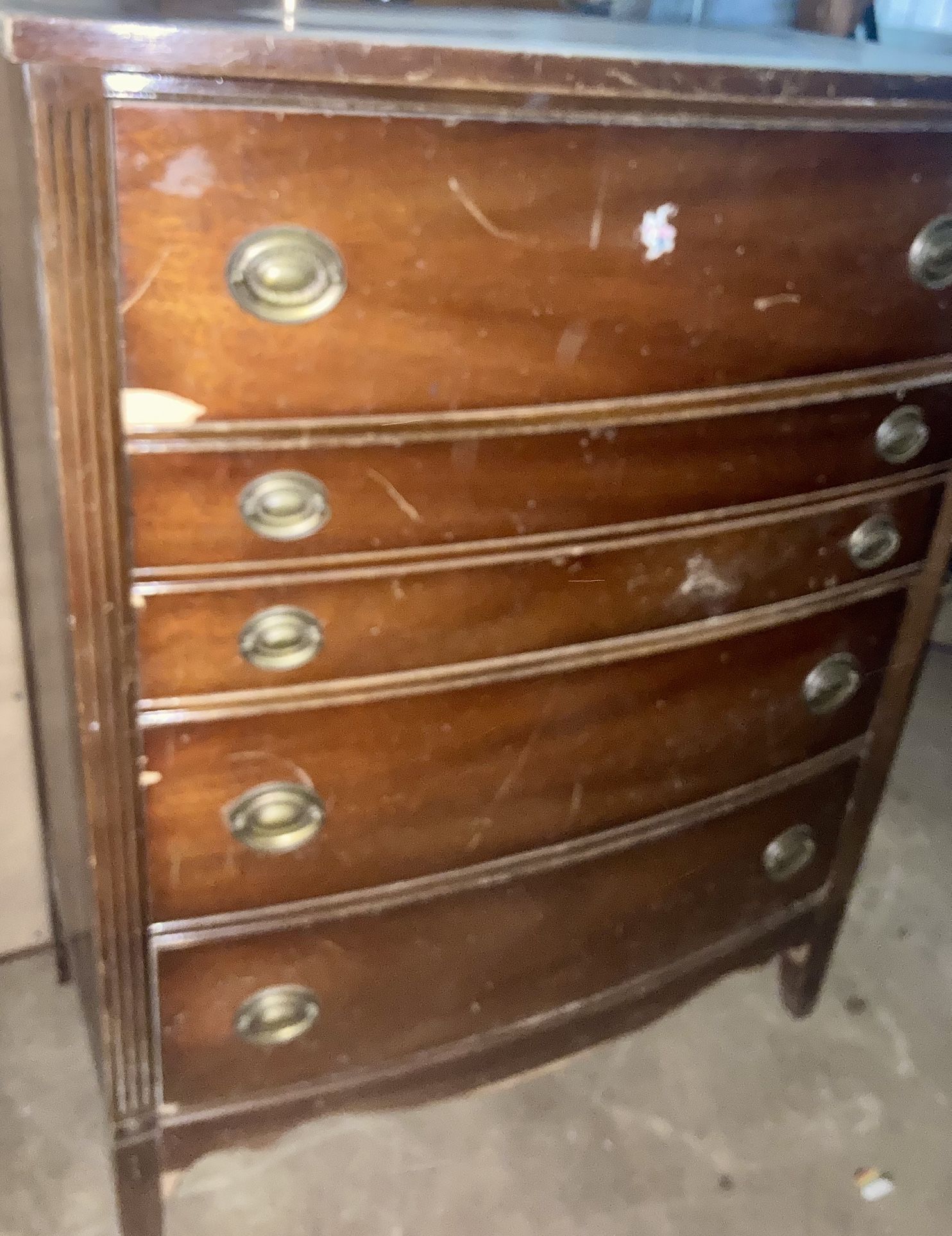 Vintage Chest Of Drawers Wooden Dresser Antique