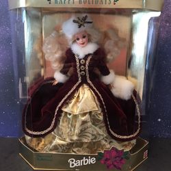 Happy Holidays Special Edition Barbie Doll. New Unopened. 1996 Mattel Toys. 4th in a Series.