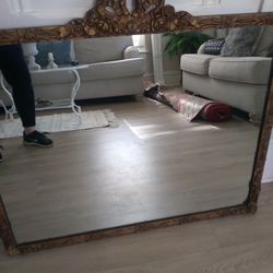 Vintage French Gold Mirror