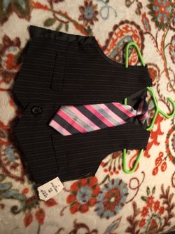 Little boys vest and tie