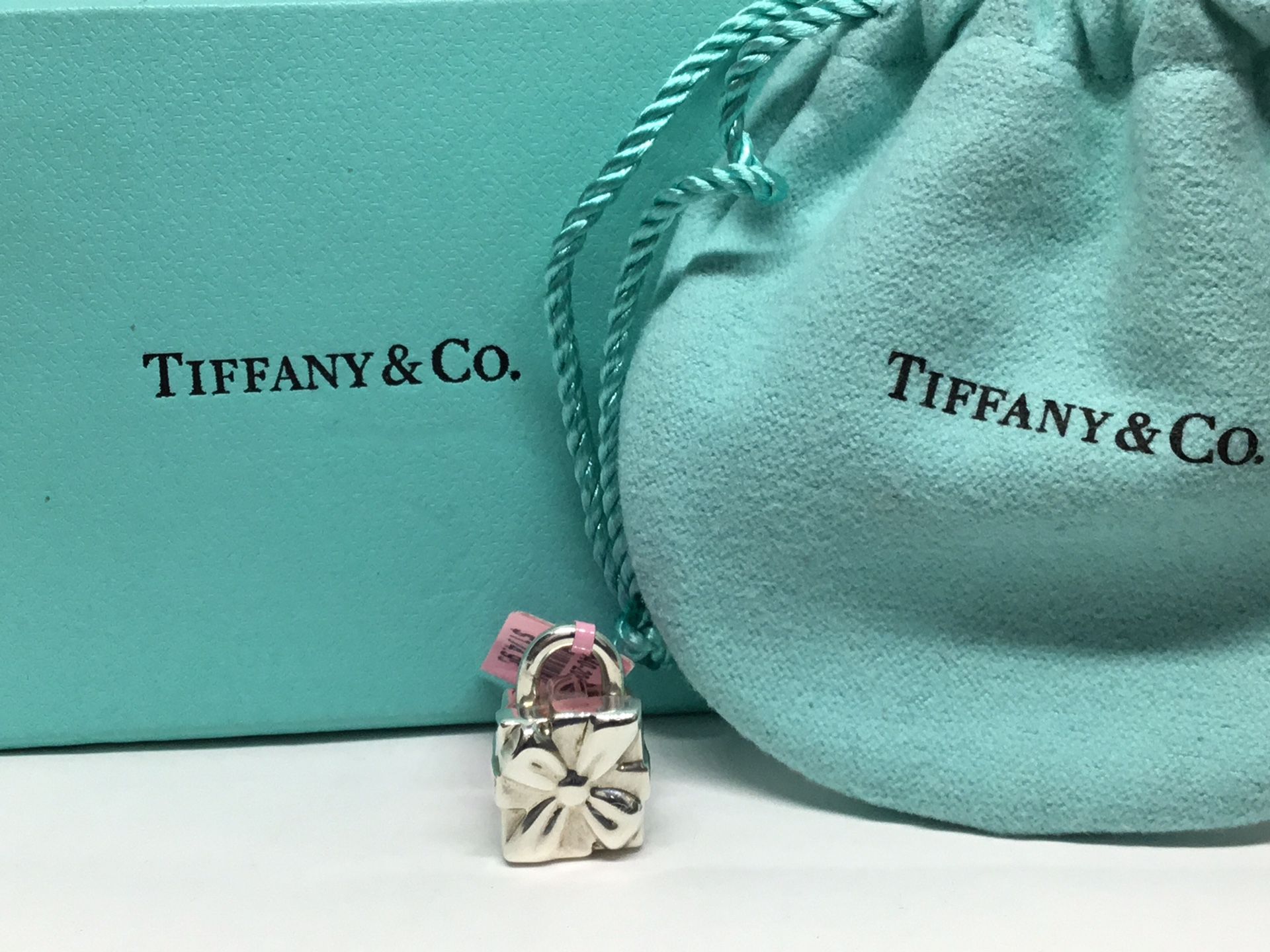 Darling gift Bag design Sterling Silver Tiffany and Co. Charm