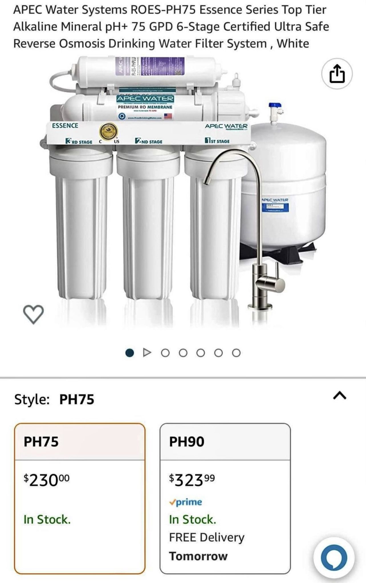 APEC Water Systems Brand New Box Never Opened. Have 10 Available