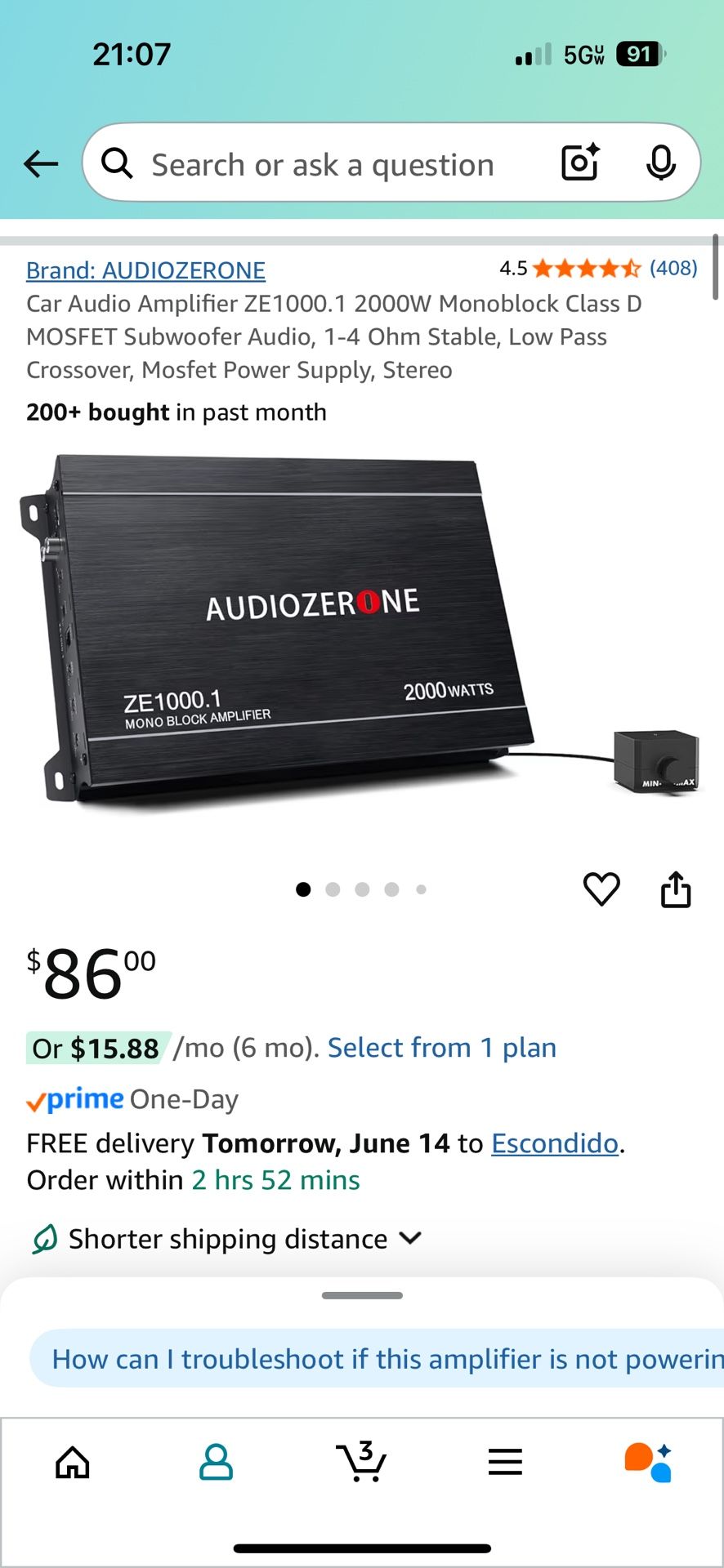 Subwoofer and Amplifier