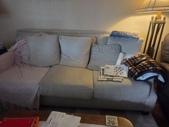 Love seat sofa and ottoman