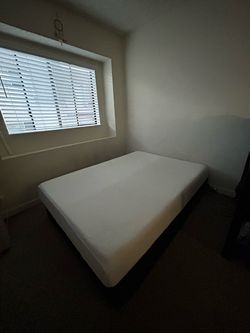 Full Size Mattress with Platform Bed Frame