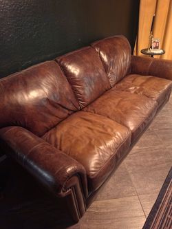 Leather couch