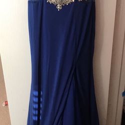 Royal blue prom dress