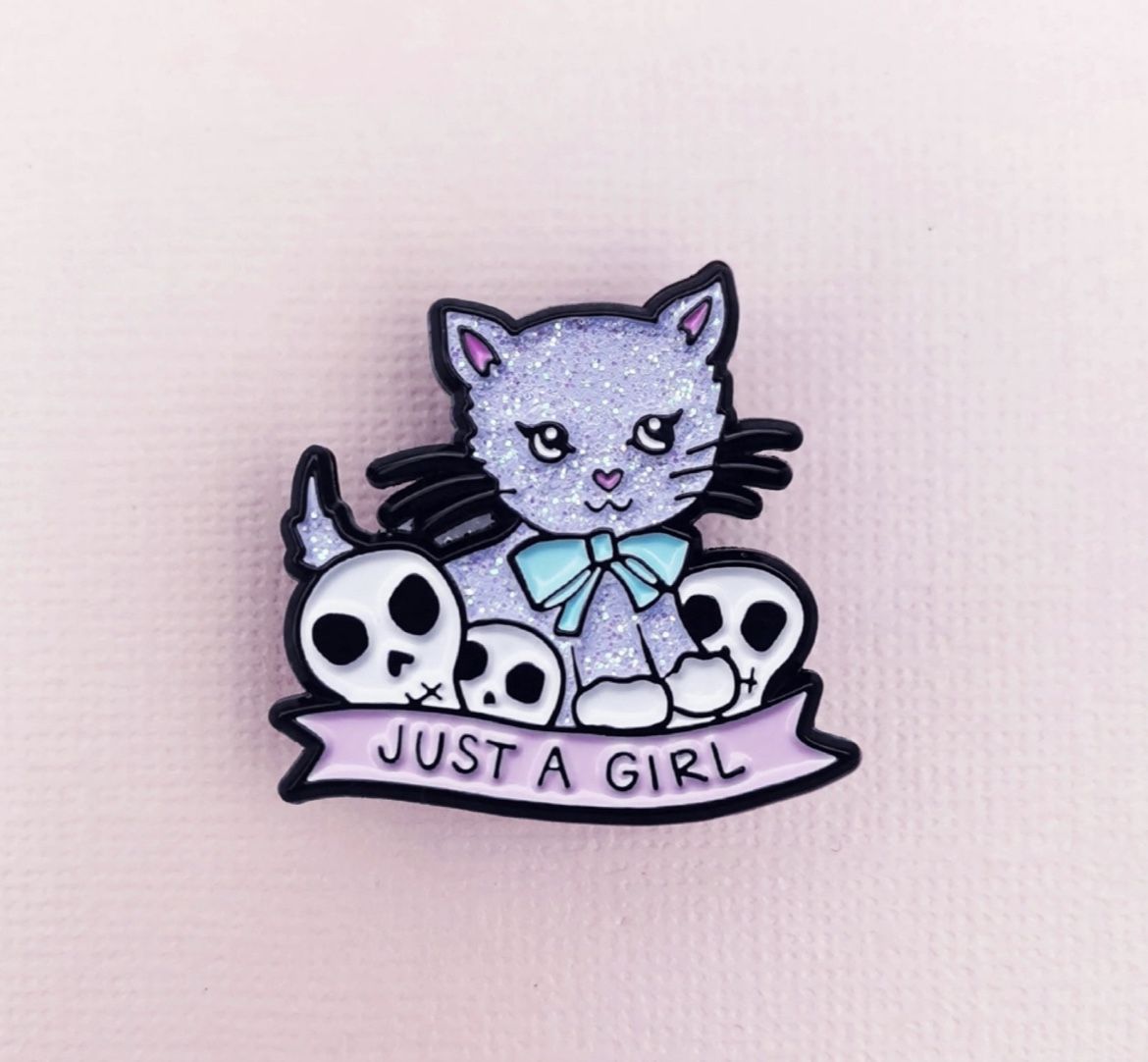 Band of Weirdos Just A Girl Enamel Pin