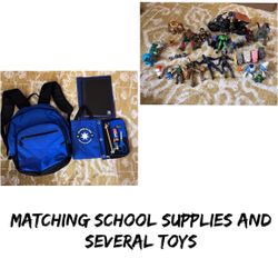 Boys School Supplies & toy bundle