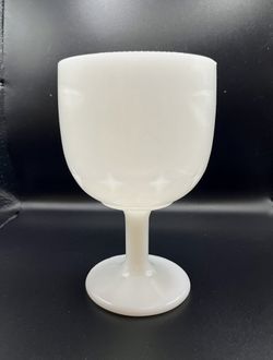 Set Of 4 Milk Glass Drink Goblet