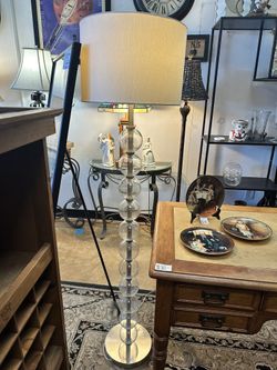 2 Modern Glass Ball Floor Lamp