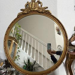 Vintage Mirror Gold 30 X 26