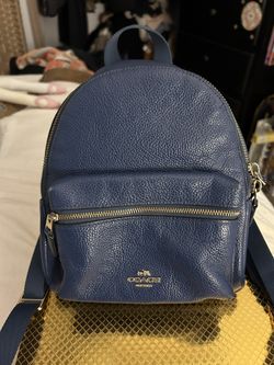 COACH MINI CHARLIE F38263 BABY BLUE PEBBLE LEATHER MINI  display picture 2