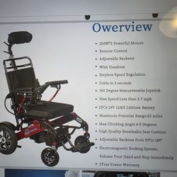 Foldable Electric Wheelchair