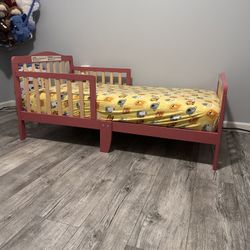 Salmon Color Twin Size Toddler Bed