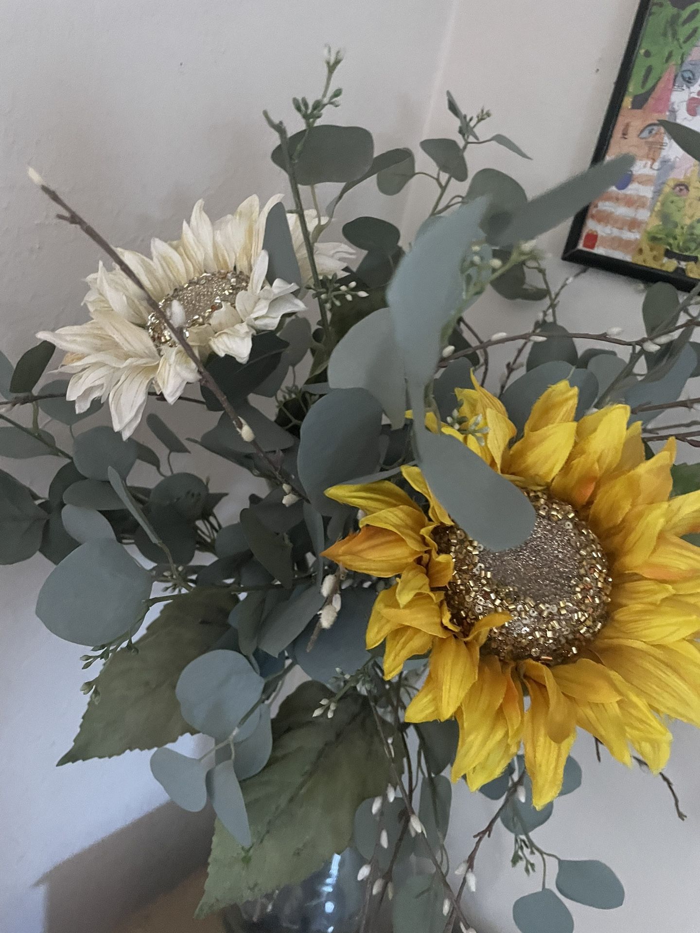 Eucalyptus and Sunflowers  