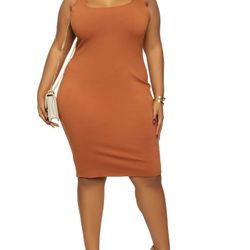 Plus Size Bodycon Midi Dress