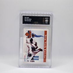 1992 Hoops New York Knicks Team Card #283 GMA 10 GEM MT Patrick Ewing SkyBox