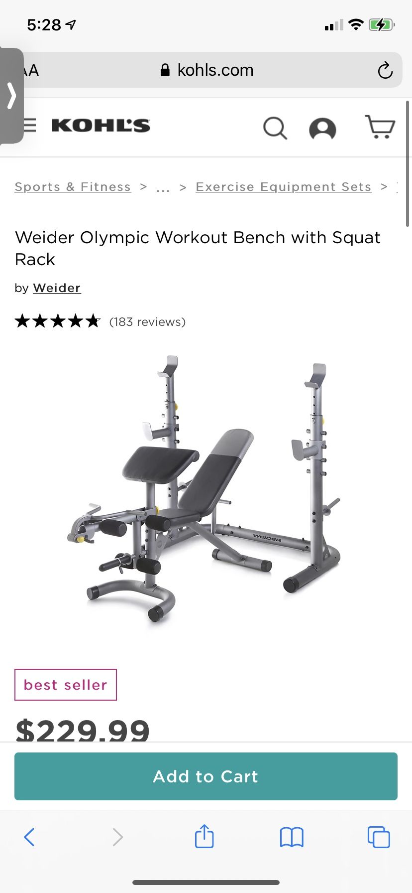 Weider Olympic Workout Bench with Squat Rack for Sale in Stanwood WA OfferUp