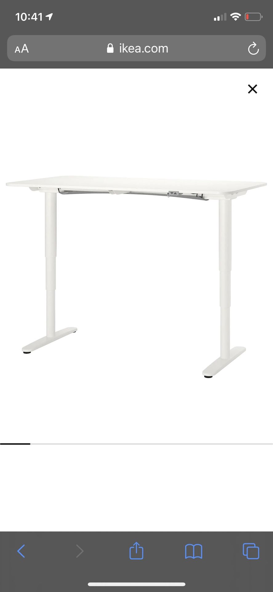 IKEA Bekant ‘sit/stand’ Electric Desk