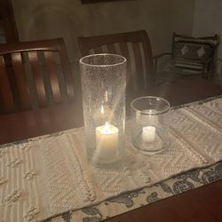 Beautiful Pillar Glass Candle Holder