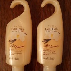 Avon Naturals Silky Douceur Vanilla Hydrating Shower Gel Lot of 2