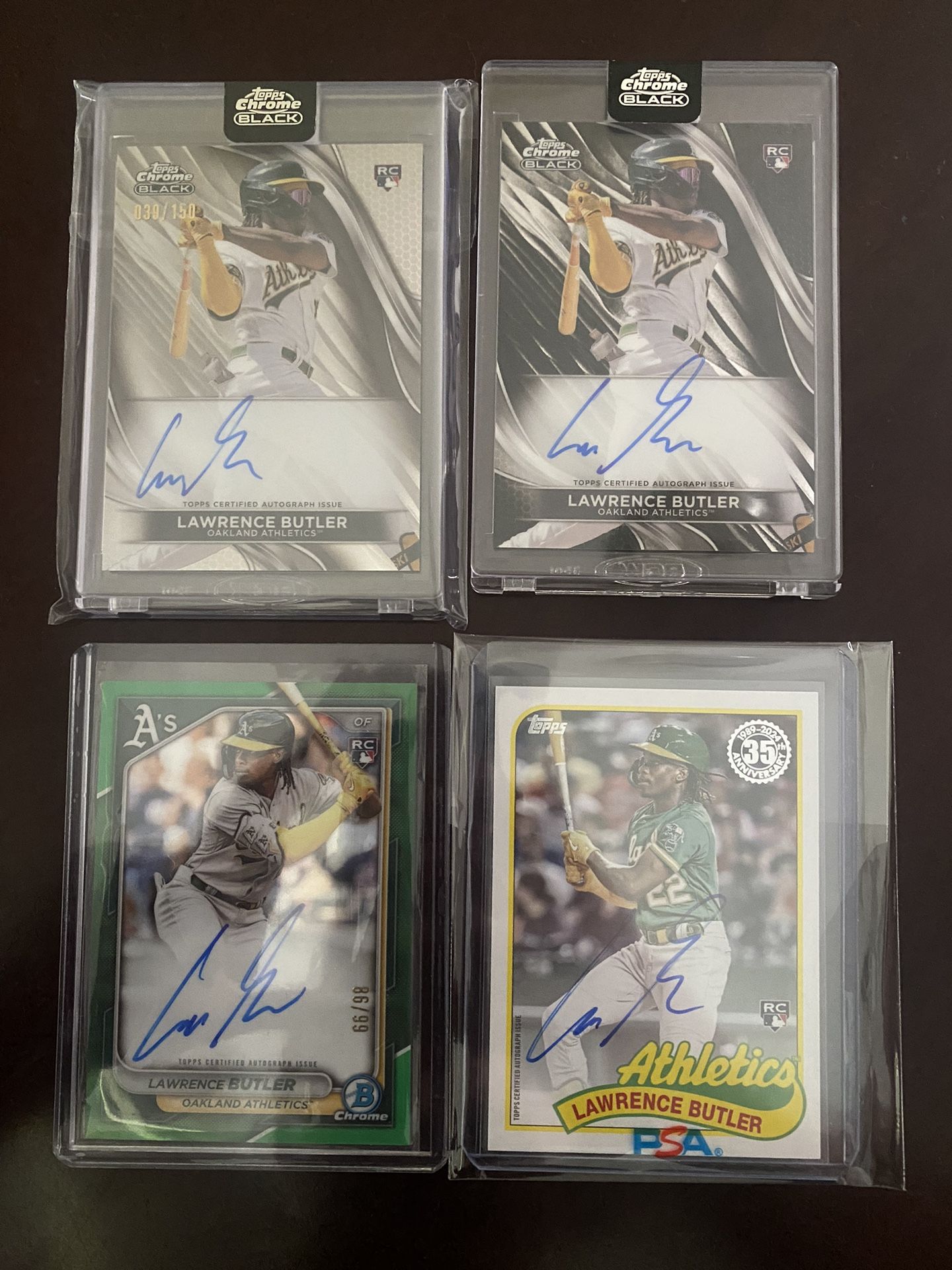 Lawrence Butler Lot Rookie Autos