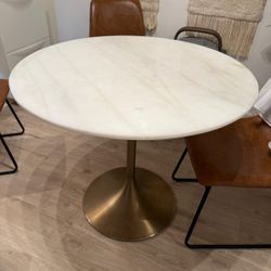 FREE CHAIRS AND HIGH QUALITY MARBLE TABLE