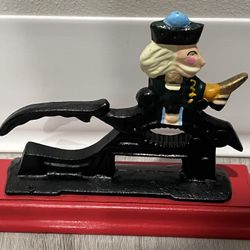 Iron And Wood Table Top Nut Cracker