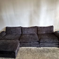 Couch With Ottoman 