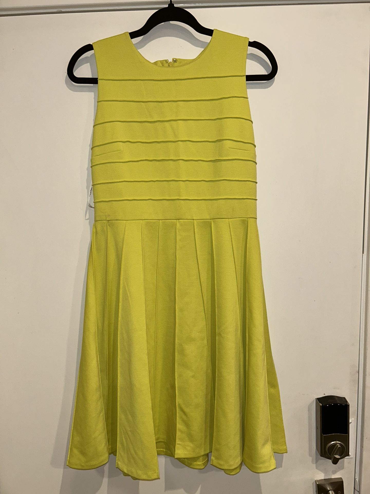 Yellow Green Calvin Klein Dress - Size 6