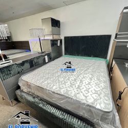 LAST BEDROOM SET QUEEN SIZE DREE DELIVERY✅🤯🤯🤯