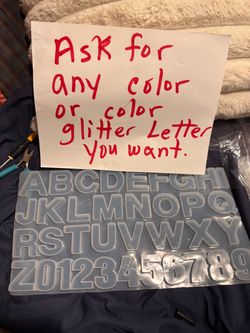 Silicone Alphabet and Number Resin Mold