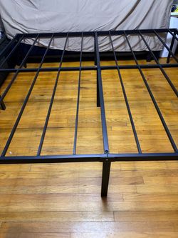 Black king Metal Platform Bed Frame