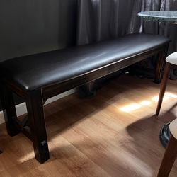 Leather Dining Bench
