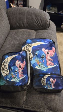 Stitch, Stitch And Angel, Spiderman, And Garten Of Banban 3 Piece Sets