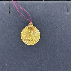 Tri-Color Mary Pendant