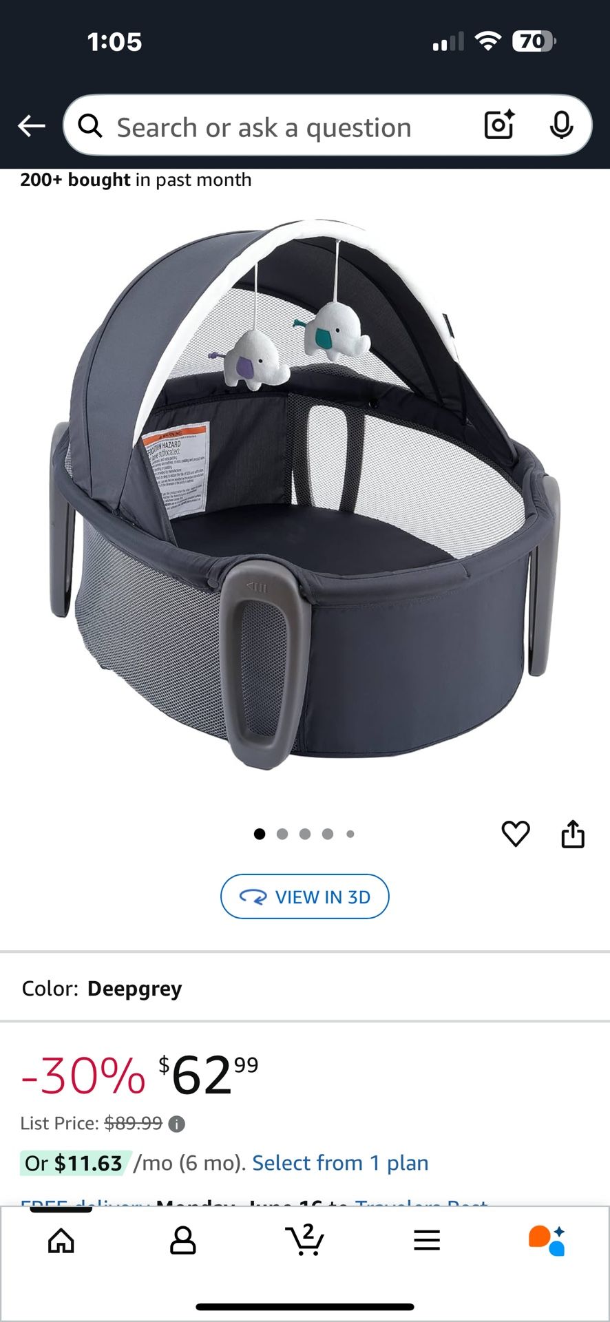 Portable Baby Bassinet
