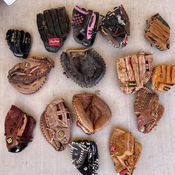 30 Baseball Gloves All Kinds 