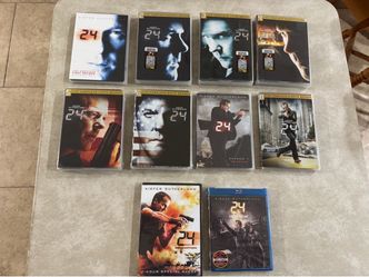 24 Complete Series DVD Collection All Seasons plus Redemption and Live Another Day in BlueRay