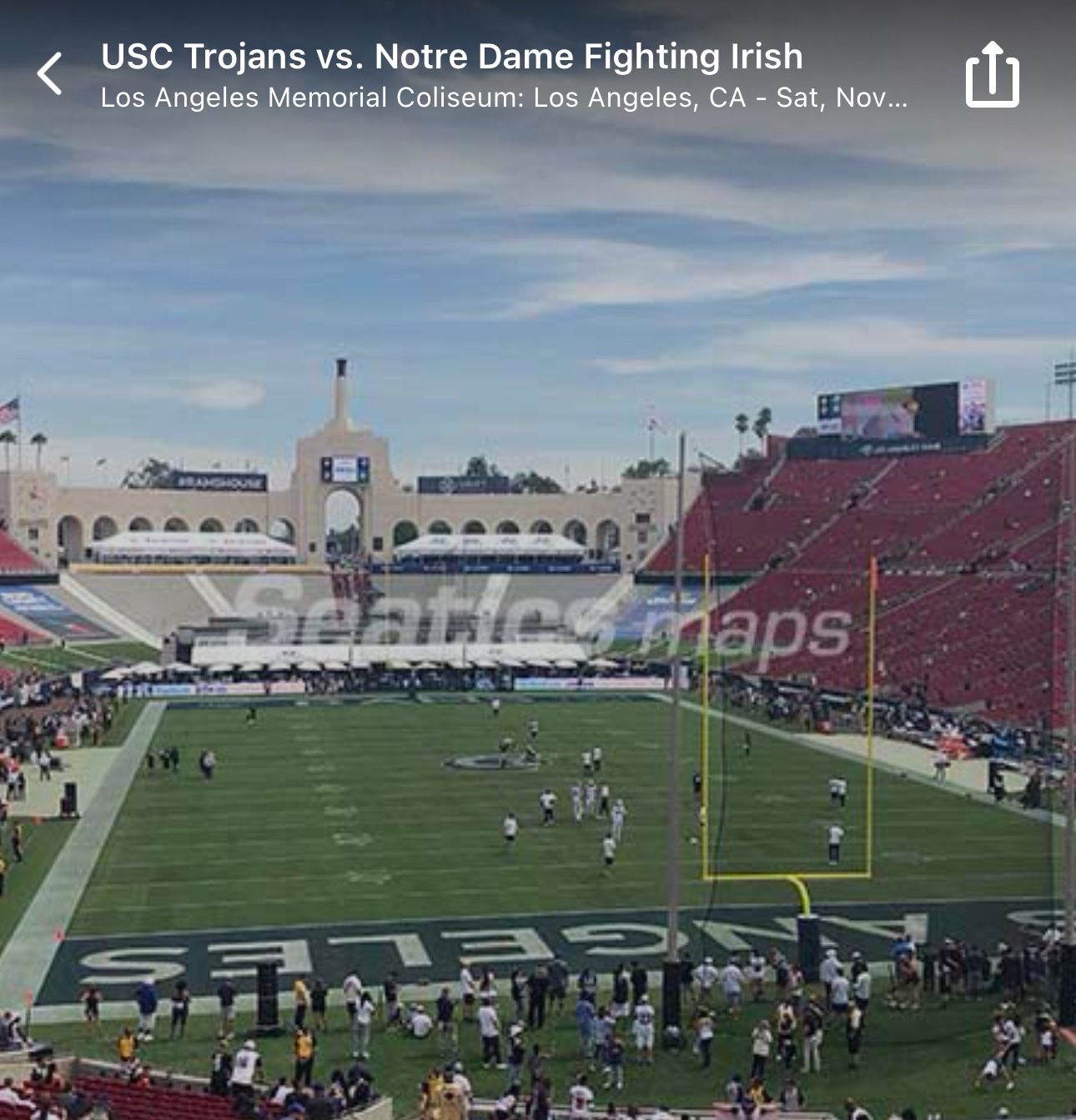 Notre Dame Football Tickets Vs USC
