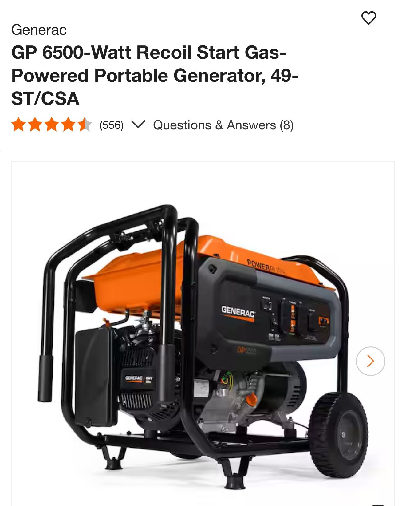BRAND NEW GENERAC GENERATOR